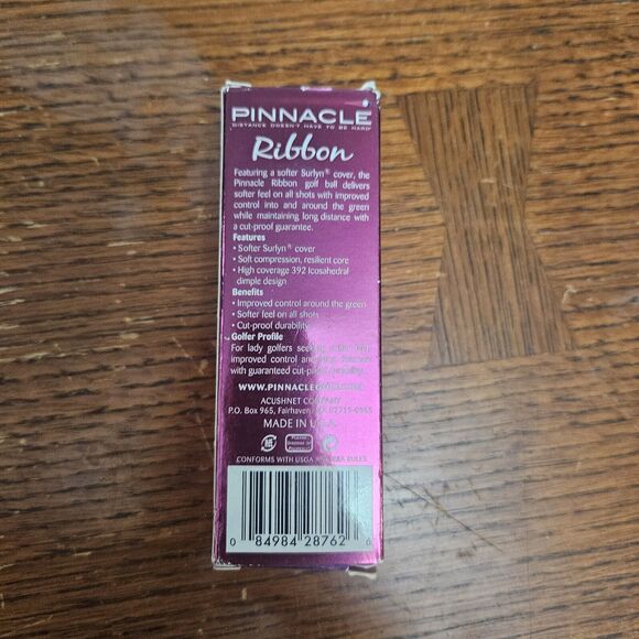 Pinnacle Ribbon Susan G. Komen For Cure Pink Golf Balls Breast Cancer - Picture 5 of 5